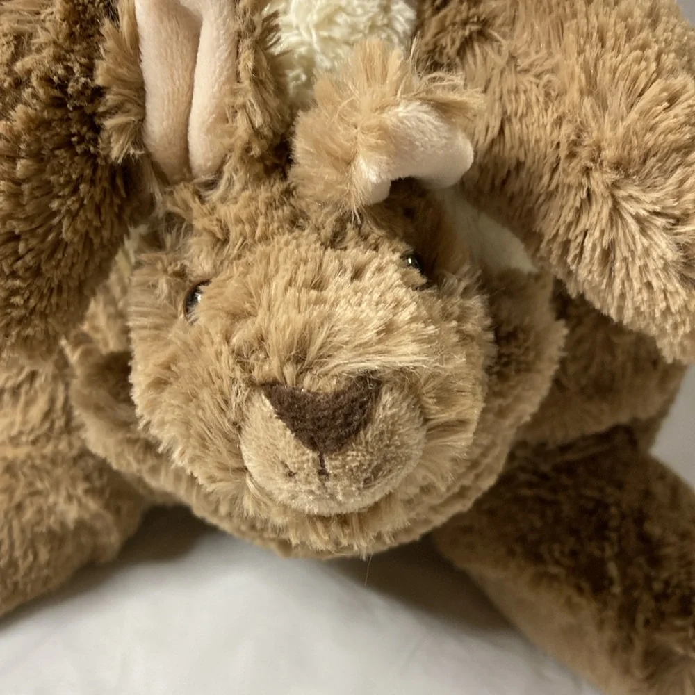 Wild Republic Kangaroo and Baby Joey in Pouch Plush Stuffed Animal Brown & Cream